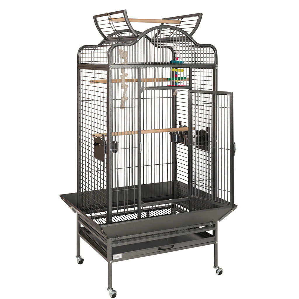 Antique Voyager Open Top Parrot Cage