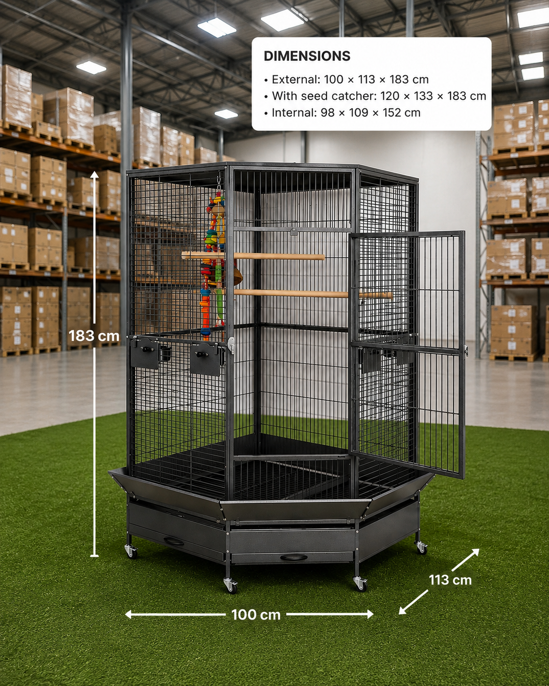 Antique Raleigh Parrot Cage