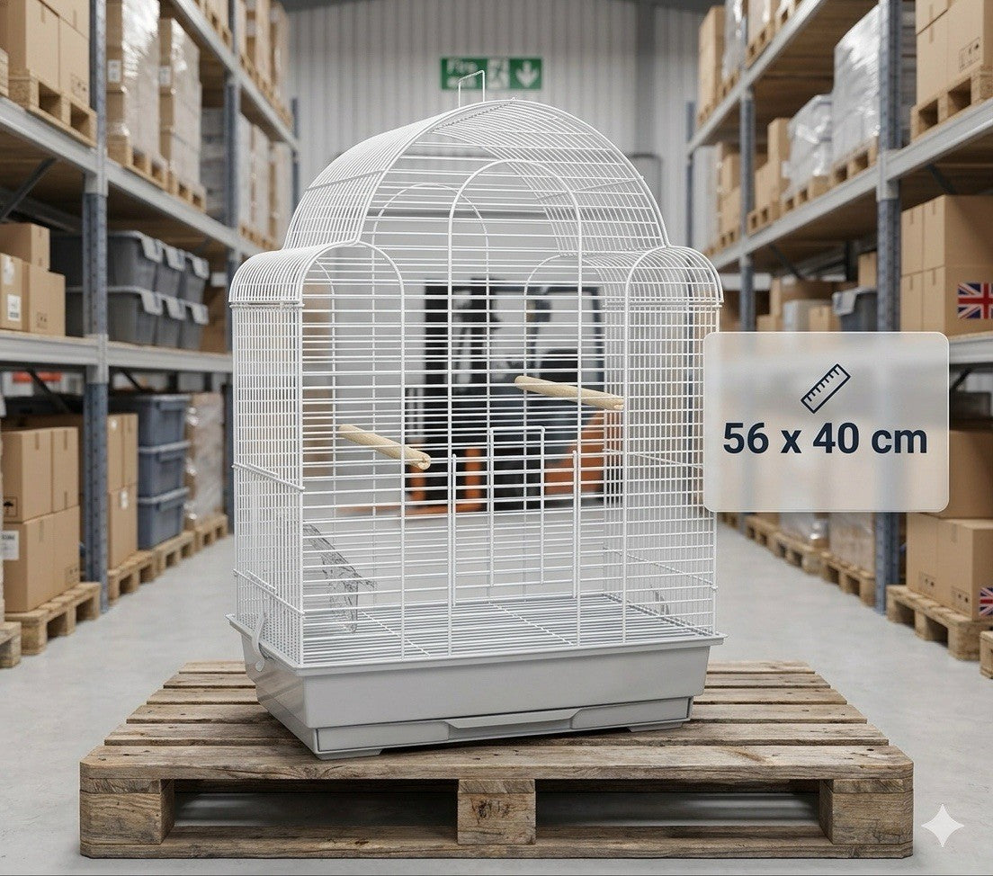 Spacious Bird Cage with Perches & Tray – Budgie Finch Canary Home