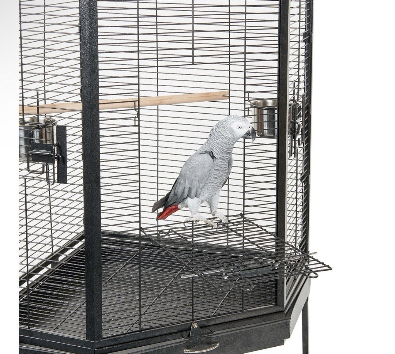 Alaska Corner Parrot Cage Large African Grey Macaw Bird Cage Play Top Stand