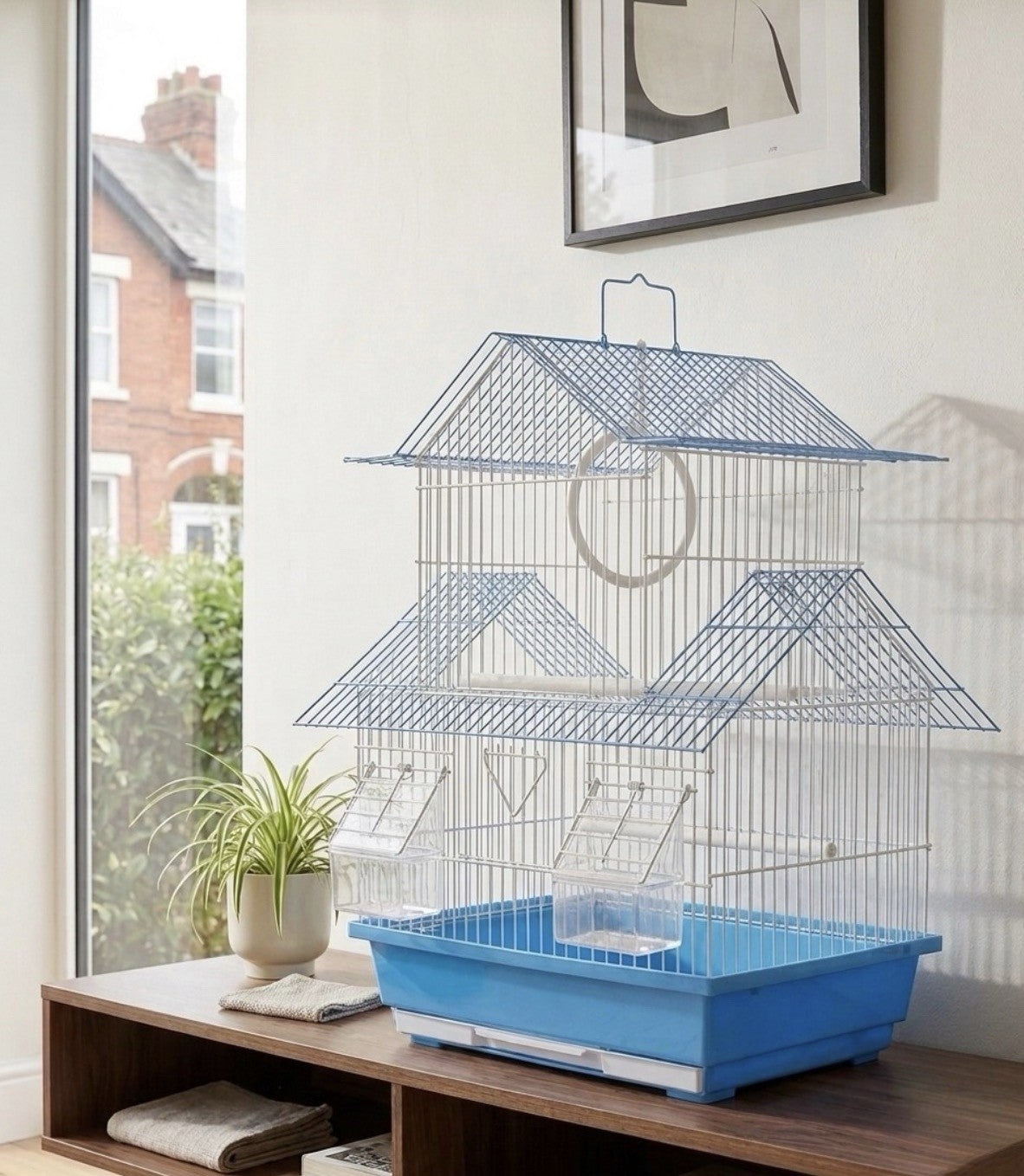 Compact Metal Bird Cage – Ideal for Small Birds