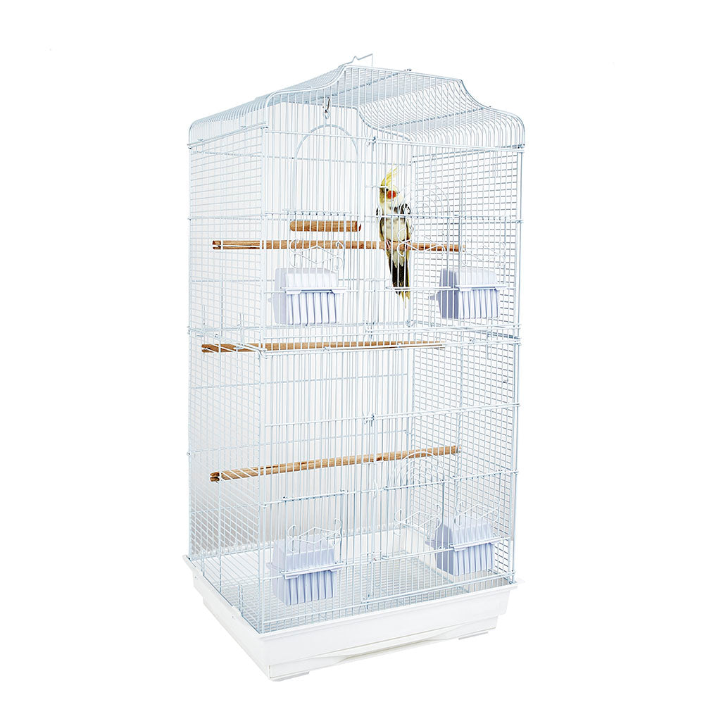 St. Lucia White Cage - Set of 4 (Item 4886)